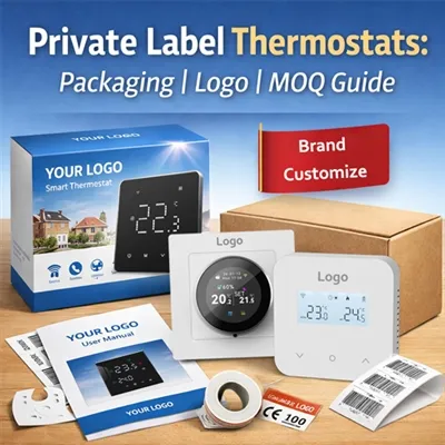 Private Label termostaadid: pakend, logo ja MOQ juhend